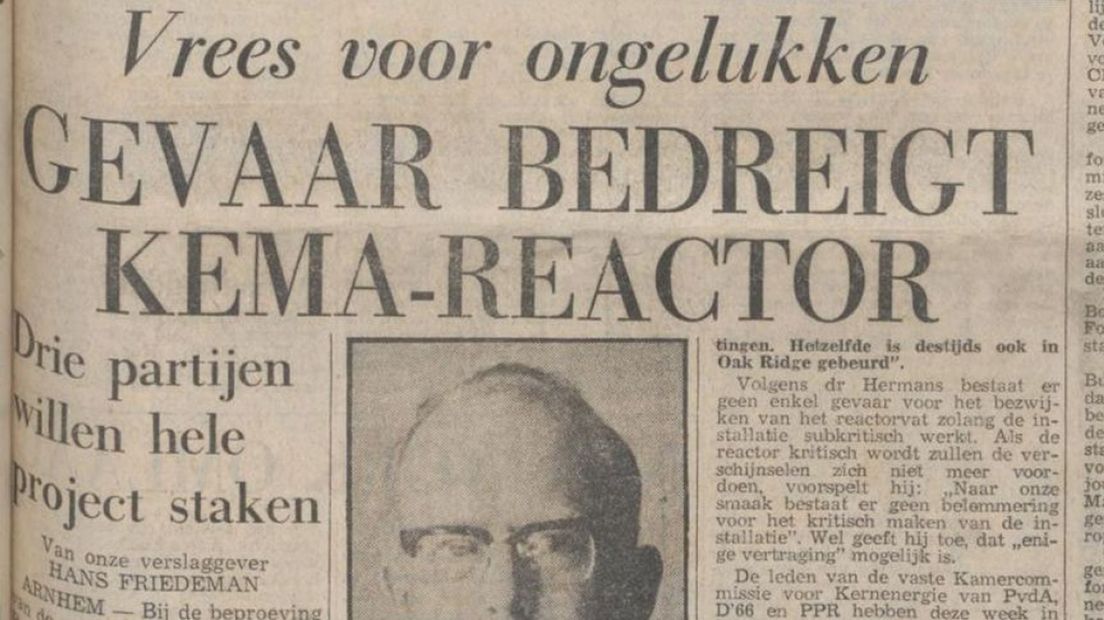 Deel van de voorpagina van de Volkskrant van 17 maart 1973