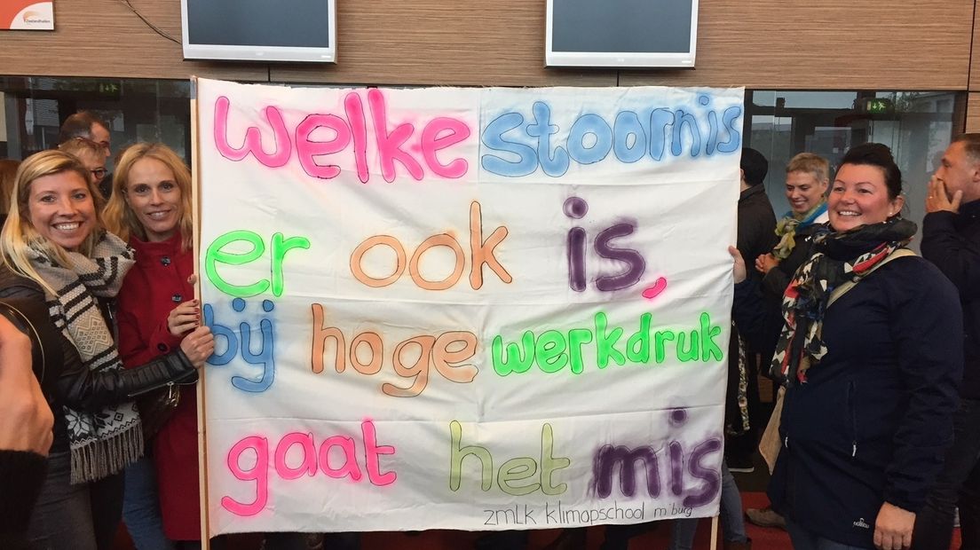 Leerkrachten voeren actie in Goes