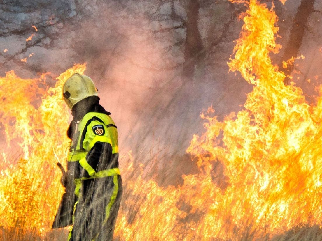 Heechste risikonivo op natuerbrân fan krêft: de Fryske brânwacht stiet paraat