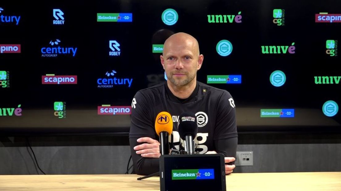 FC Groningen-trainer Dennis van der Ree