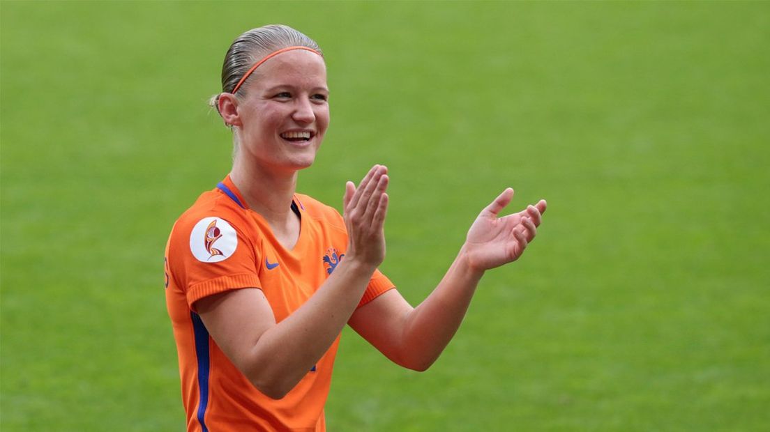 Mandy van den Berg na Nederland - Noorwegen op het EK.