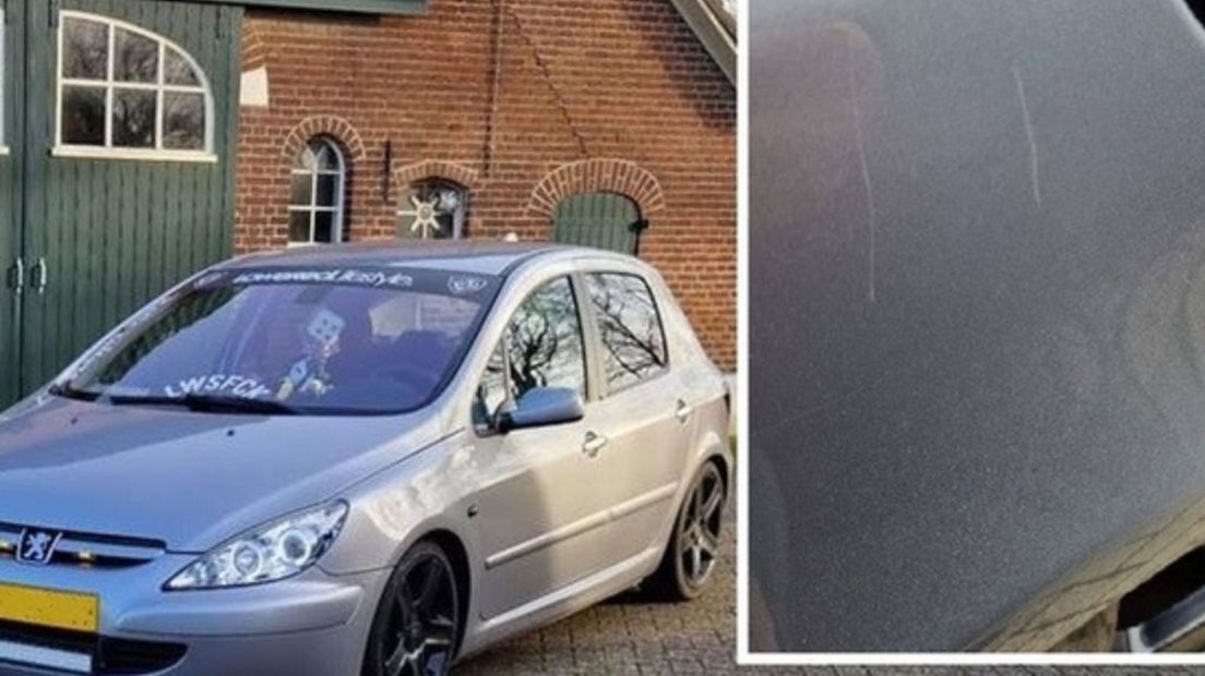 De auto van Gerwin.