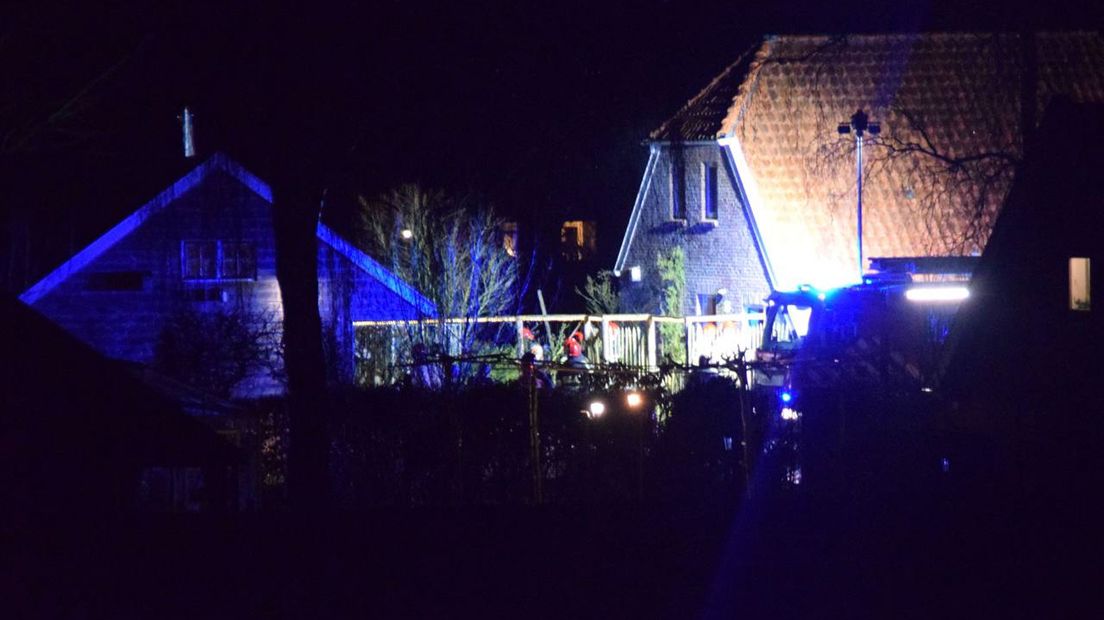 Brandweermannen in Hellum