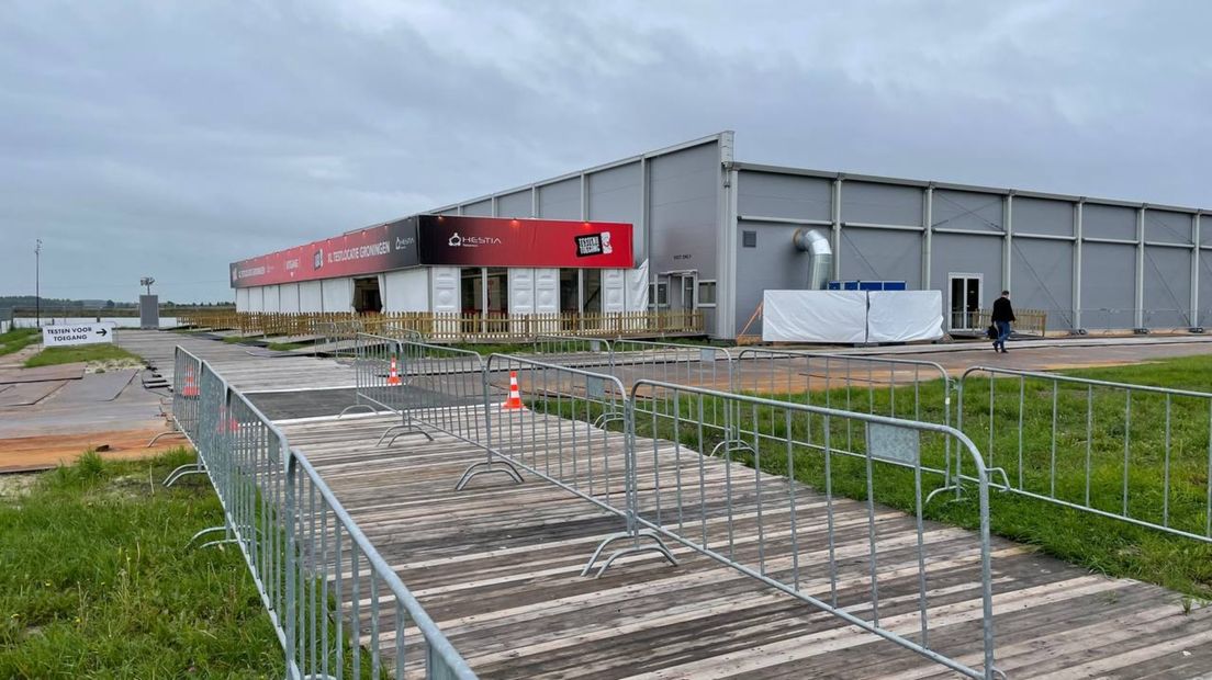 De XL-testlocatie bij P&R Meerstad, langs de oostelijke ringweg