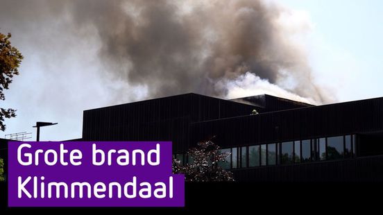 Grote brand bij revalidatiecentrum Klimmendaal in Arnhem