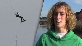 Jamie (17) gaat 35 meter de lucht in en dat is een wereldrecord