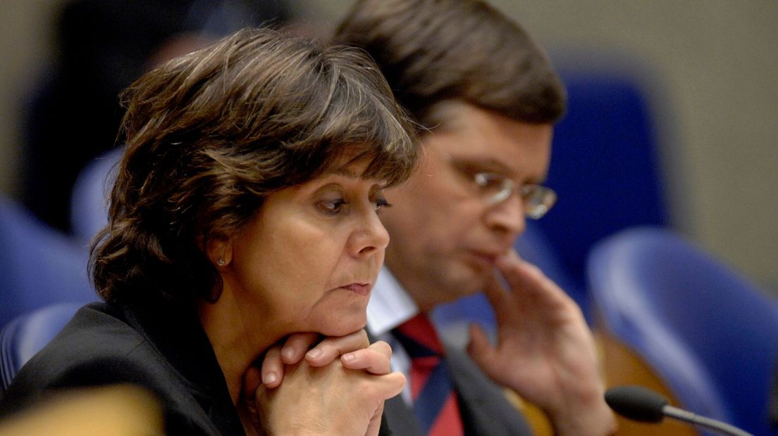 Rita Verdonk en premier Jan Peter Balkenende in de Tweede Kamer