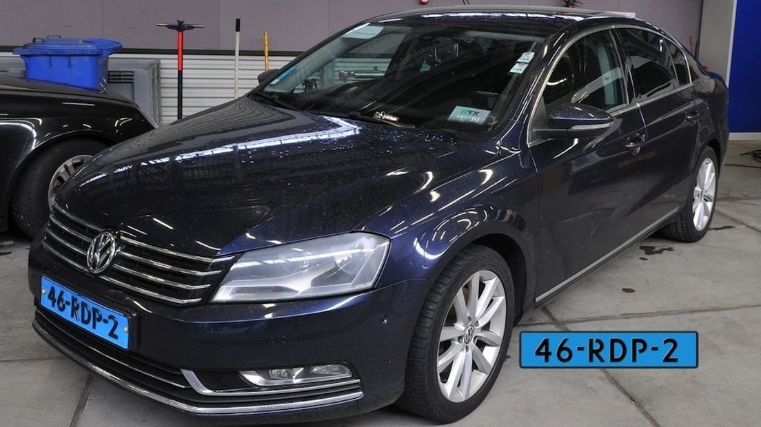 De betreffende VW passat