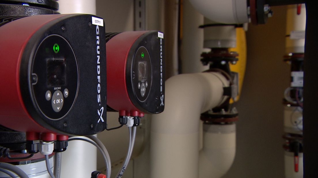 Goes blij met de warmte uit het riool