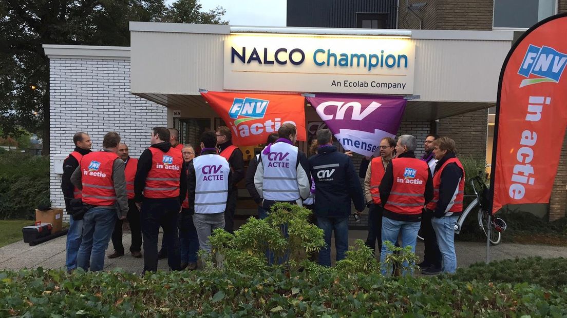 Medewerkers van Nalco-lab in Delden voerden actie