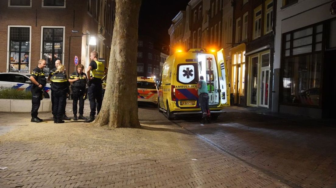 Een steekpartij aan de Schupstoel in Zutphen.