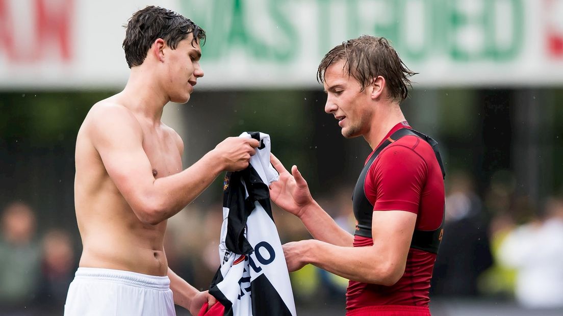 Justin Hoogma en Hidde ter Avest na Heracles-FC Twente