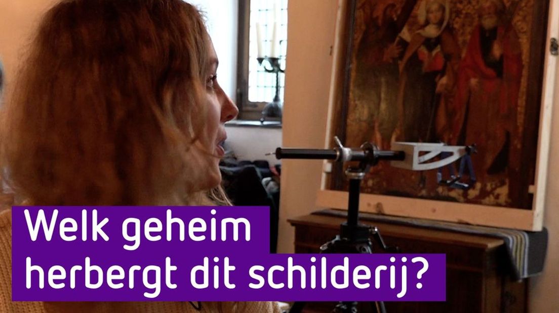 Onderzoek moet uitwijzen of er wellicht een schilderij onder dit schilderij zit.