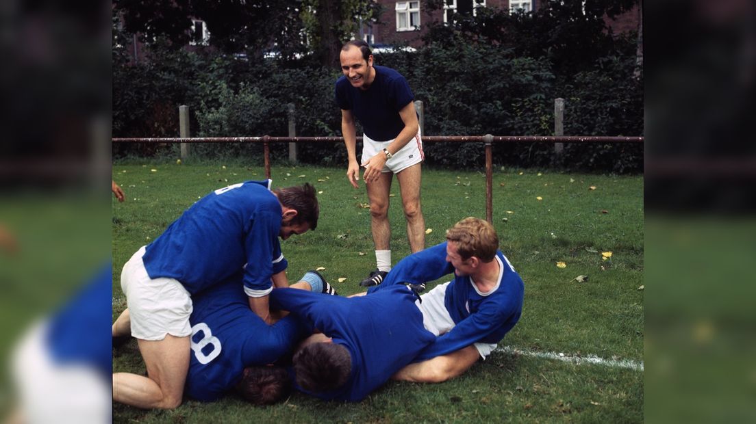 Ron Groenewoud tijdens training in januari 1971