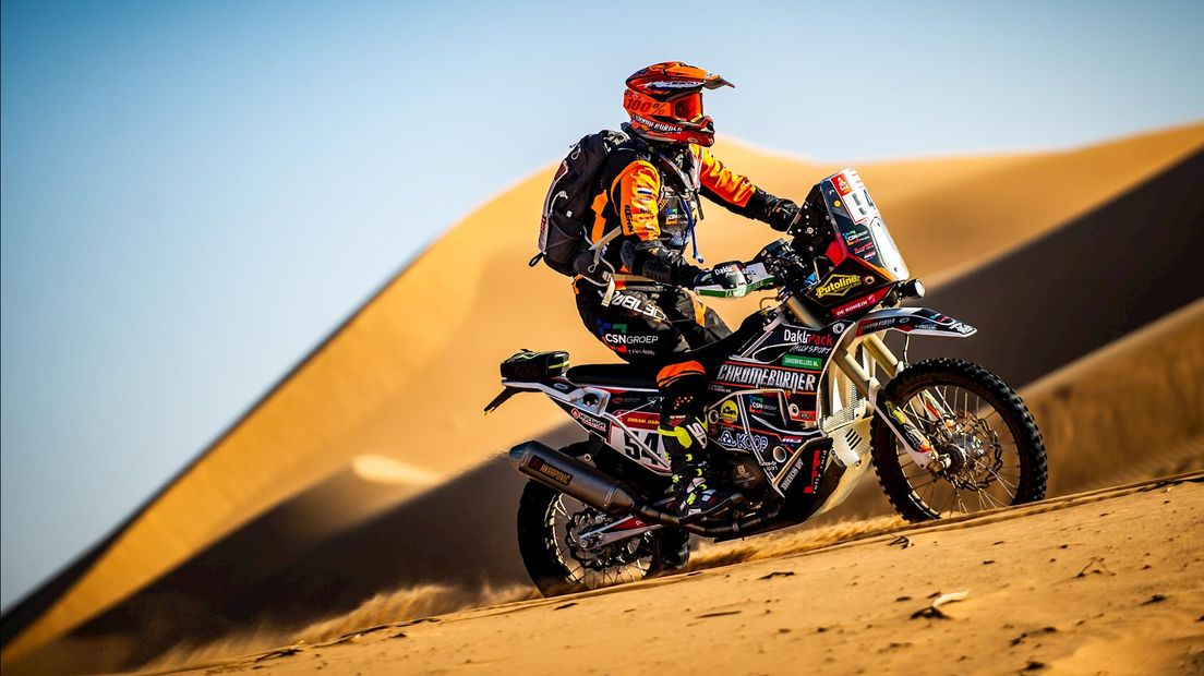 Mirjam Pol in actie tijdens Dakar