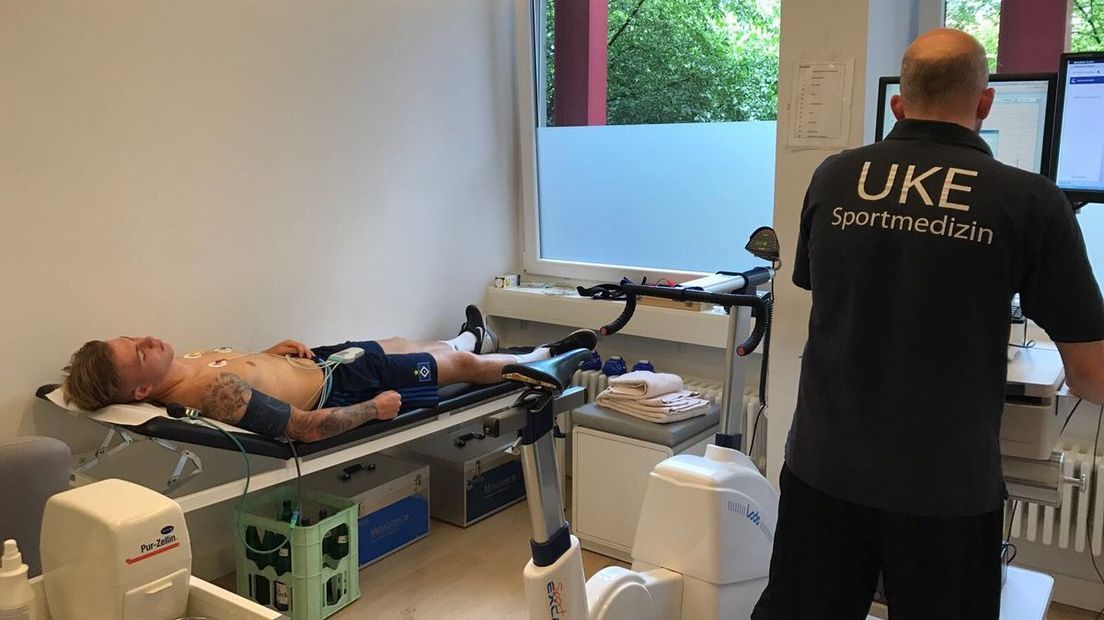 Rick van Drongelen wordt medisch gekeurd bij HSV