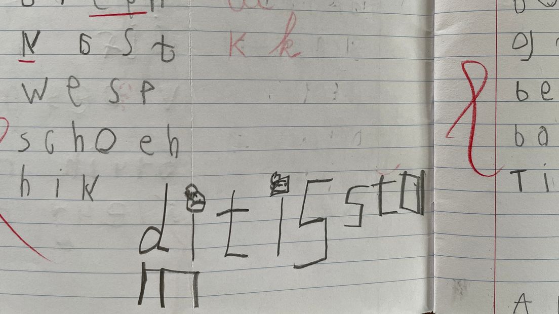 Schoolschrift van een hoogbegaafd kind