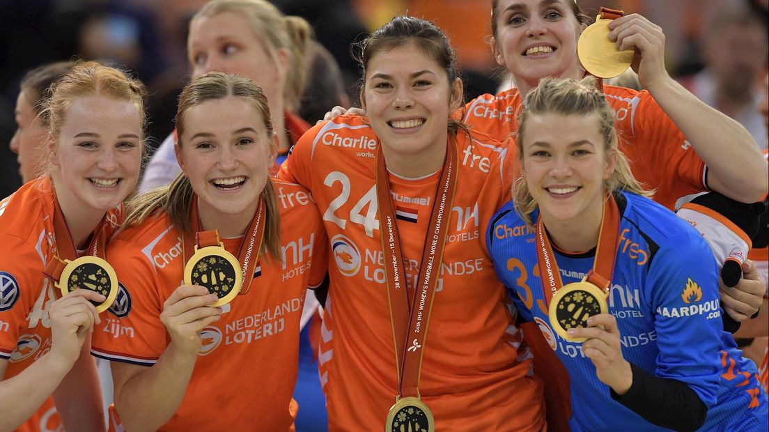 Martine Smeets (24) met het WK-goud