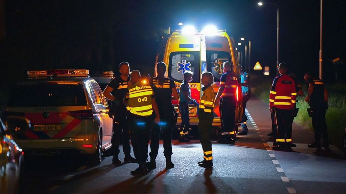 Hulpdiensten kwamen na het steekincident massaal ter plaatse