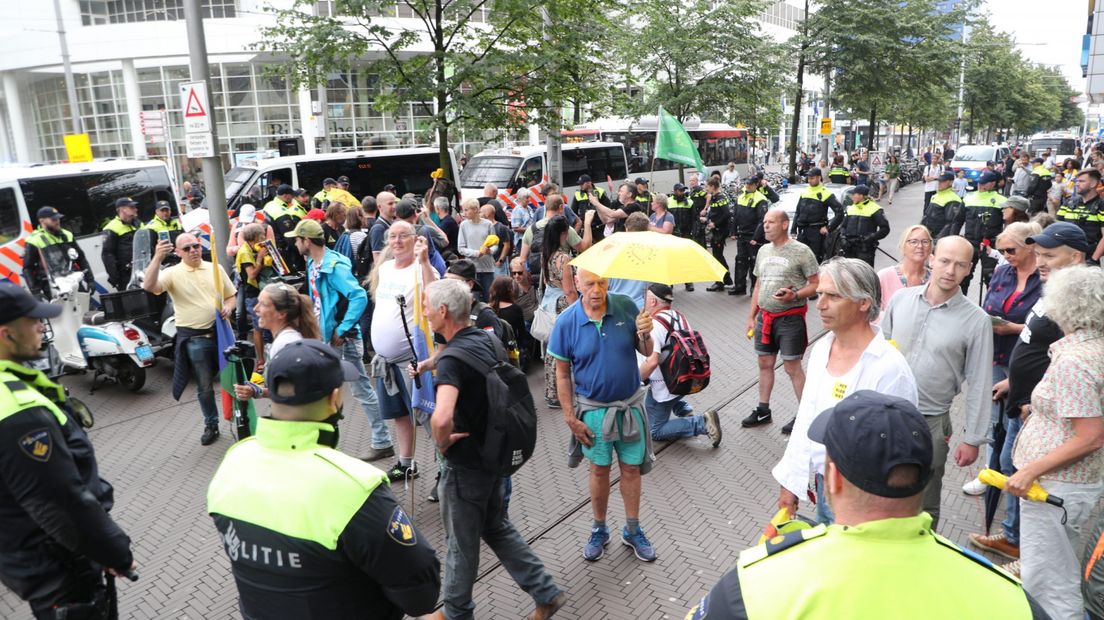 Demonstratie in binnenstad