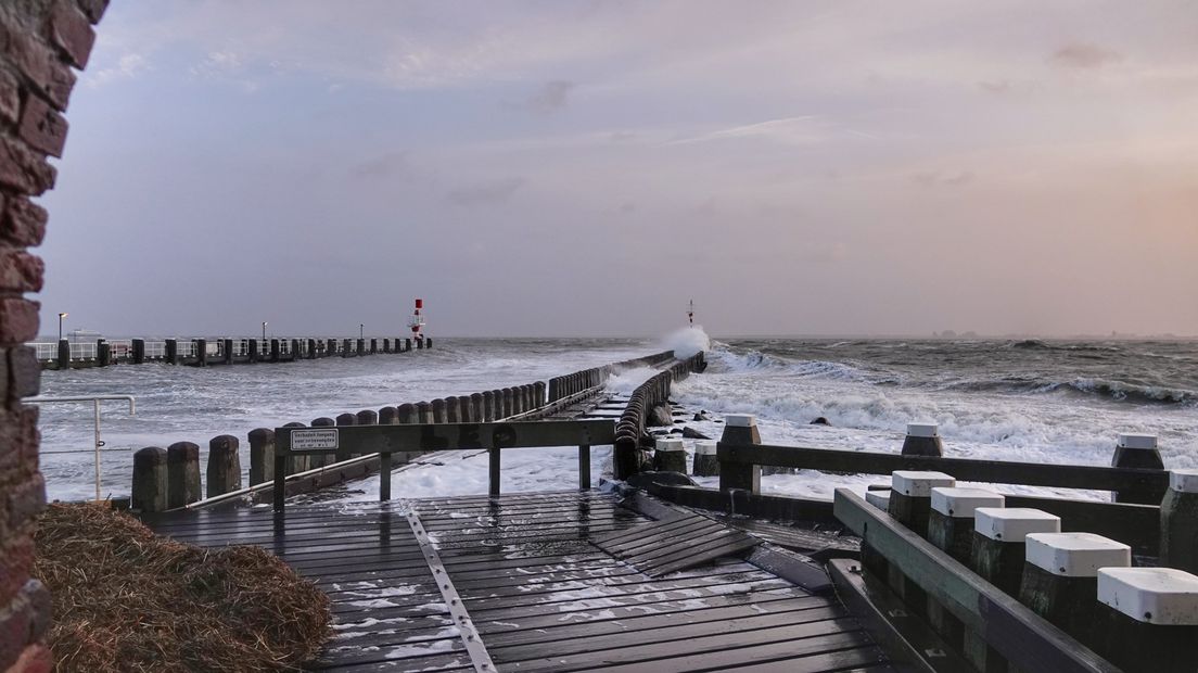 Storm op de Westerschelde
