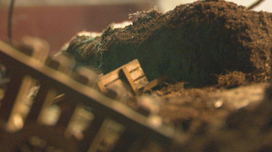 Miniatuur van de loopgraven