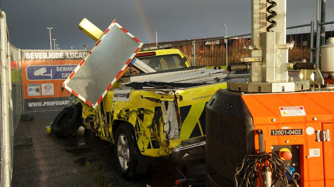Autowrak van Rijkwaterstaat