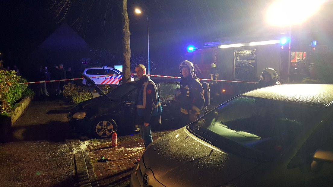 De brand aan de Heesterlaan zaterdag.