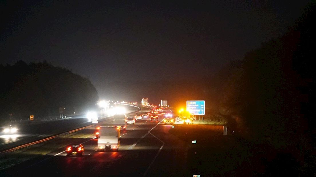 Ongeluk op A1 bij Bathmen
