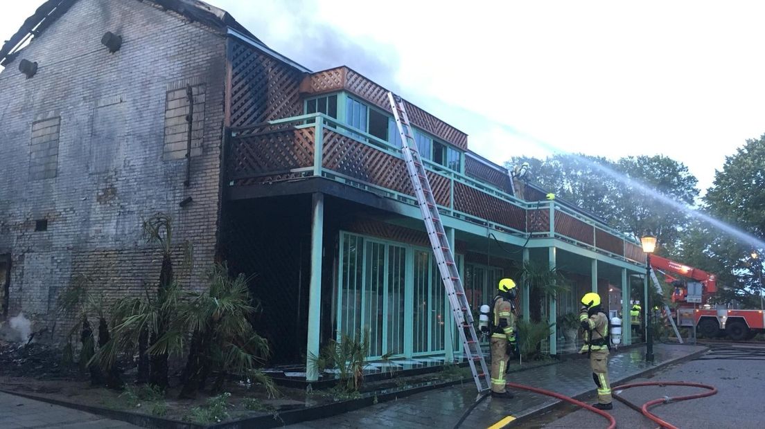 Brand in nieuw te openen hotel Philippine