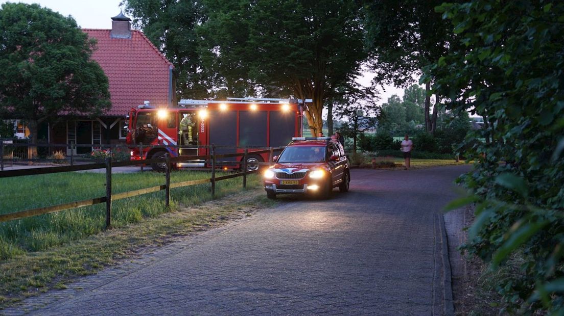 Het bleek geen natuurbrand, maar een vuurkorf te zijn