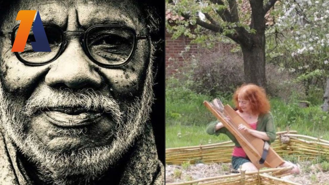 De muziekkunstenaars Henk Tetelepta uit Winterswijk en Dominca Eckmans uit België