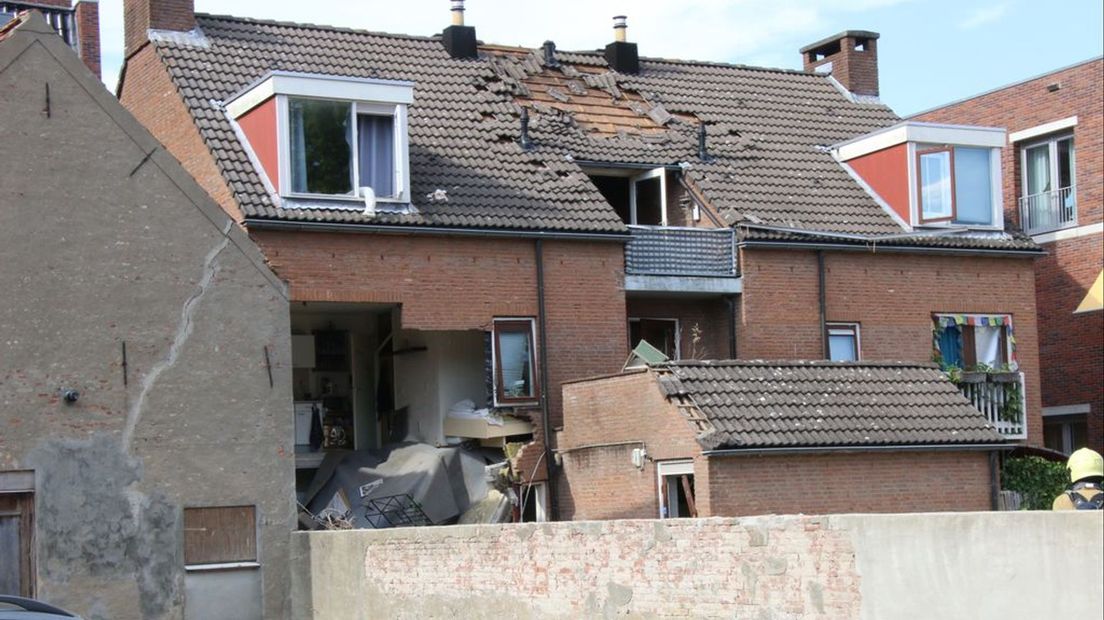 De schade aan de woning is fors.