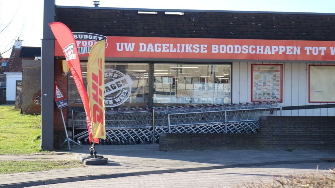 De overvallen supermarkt in Winschoten
