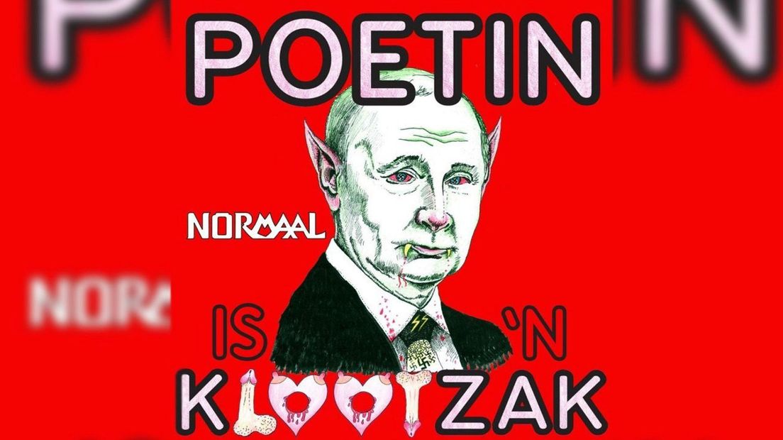 Ben Jolink ontwierp zelf de hoes van de plaat 'Poetin is een klootzak'.