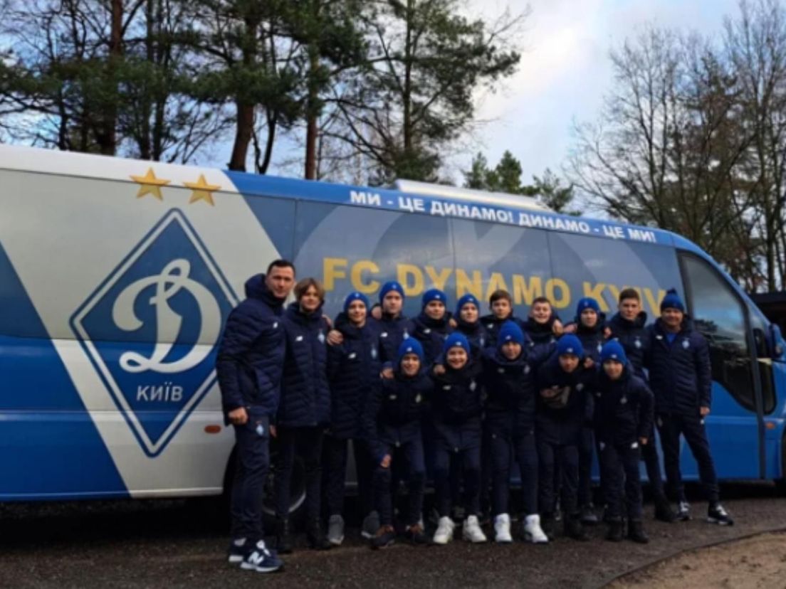 Het jeugdteam van Dynamo Kiev dat naar Capelle zou moeten komen