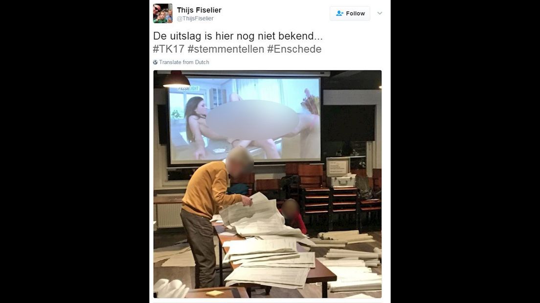 De tweet van Thijs