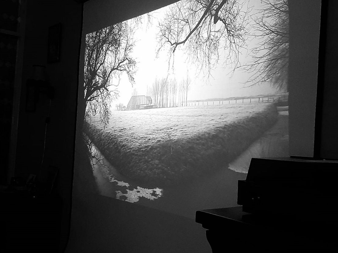 Een dia van Hekelingen in de winter van 1963