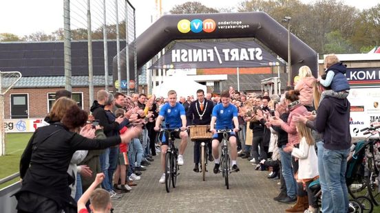 Evan en Bram halen zestigduizend euro op voor strijd tegen kanker