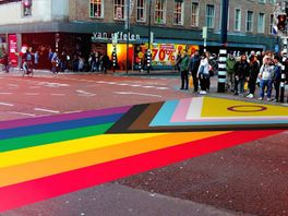 Regenboogzebrapad in Utrecht krijgt update: 'Progress Pride-vlag is het meest gehesen'