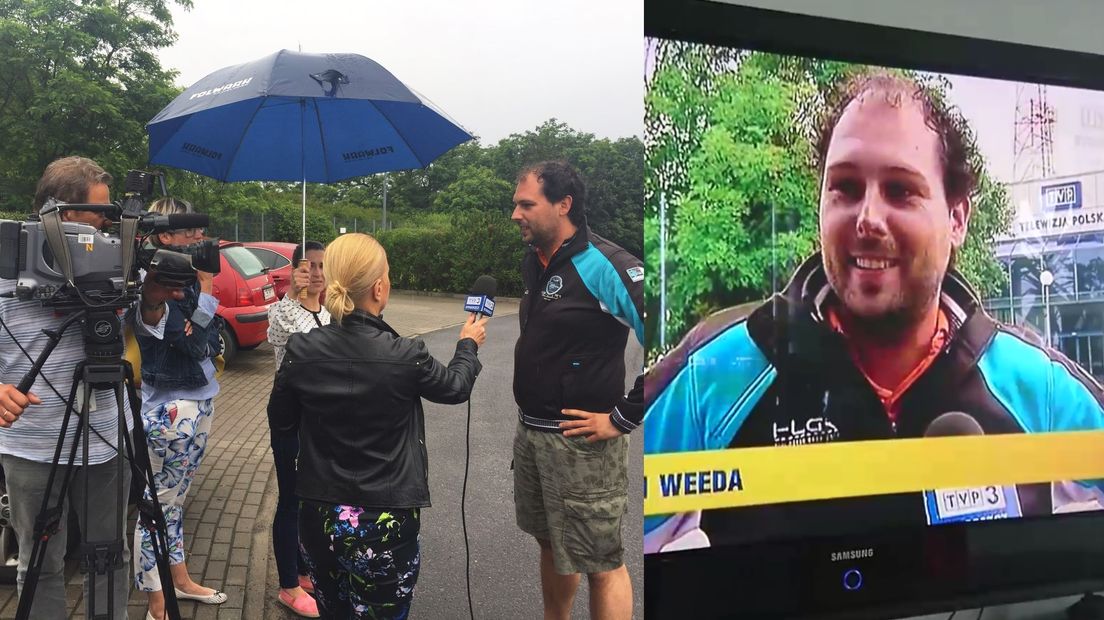Opdracht Carbagerun: verschijn op de Poolse tv