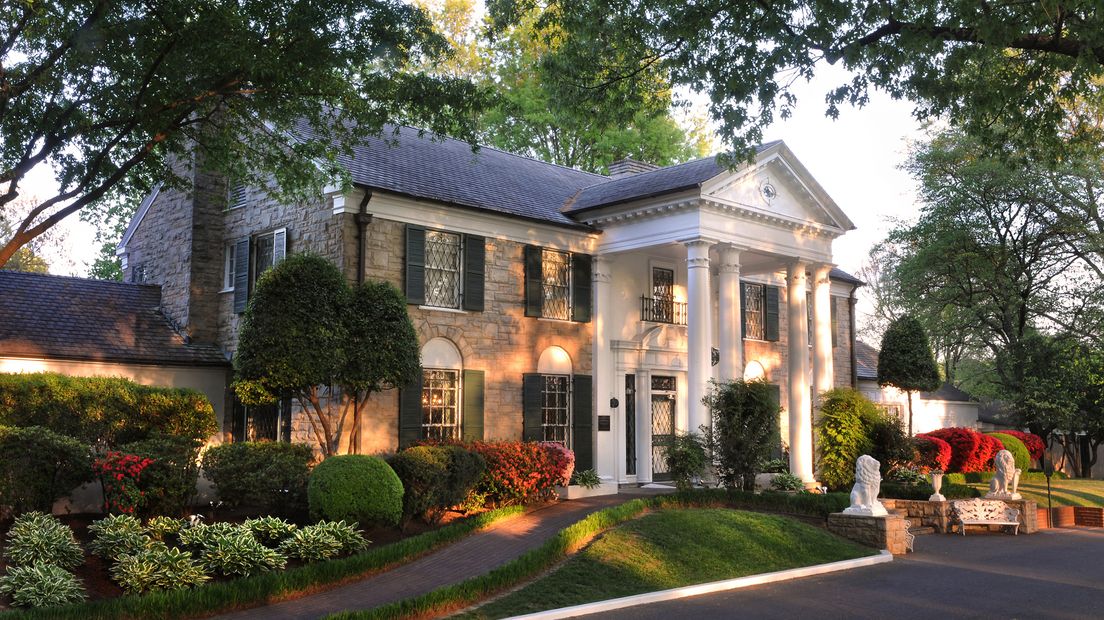 Graceland, het huis waar Presley 20 jaar heeft gewoondf