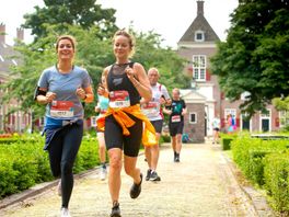 Ren door Amare en campus Universiteit Leiden tijdens Urban Trail