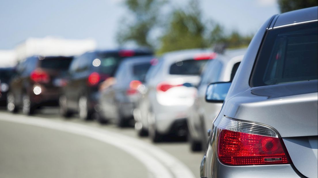 File op A1 van Hengelo richting Deventer door ongeval