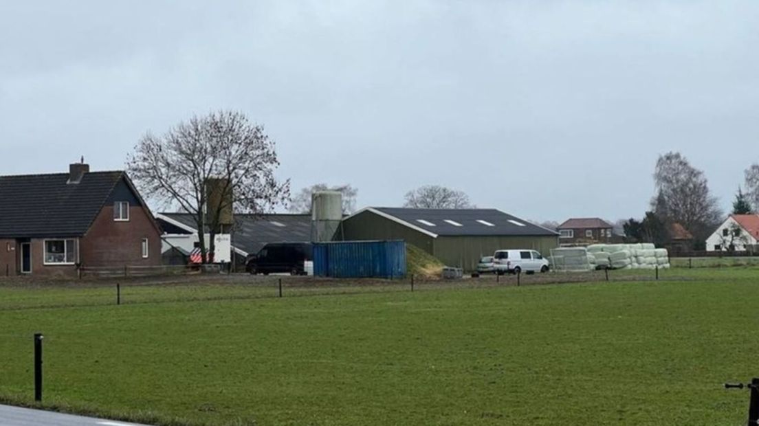 De boerderij in Millingen aan de Rijn waar de politie in februari een drugslab aantrof