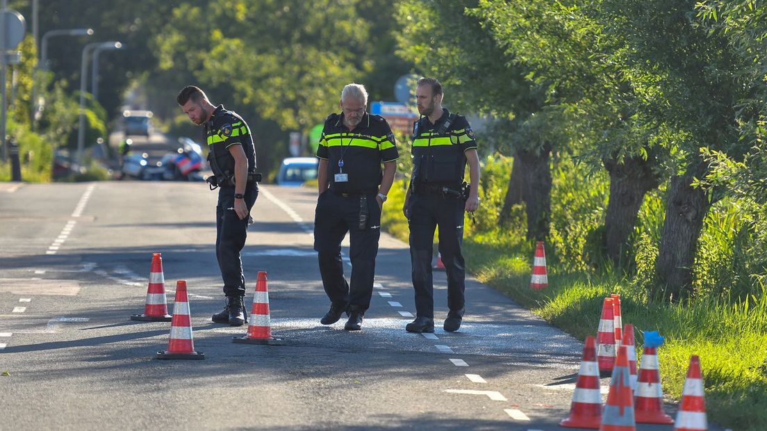 De politie doet onderzoek naar het ongeluk
