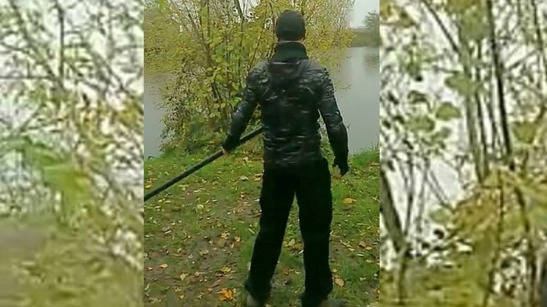 De 'ninja' die het politieteam Zeeuws-Vlaanderen in Westdorpe aantrof.