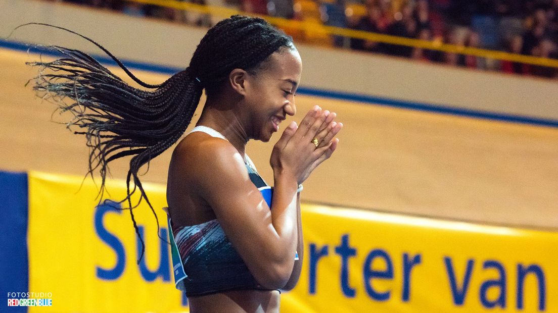 Atletiektalent N'Ketia Seedo bij NK indoor