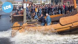 Gerestaureerde botter EB 15 vaart weer