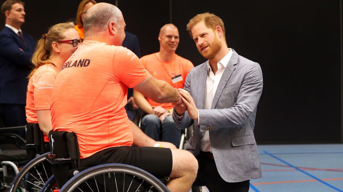 Prins Harry tijdens de kick-off van de Invictus Games